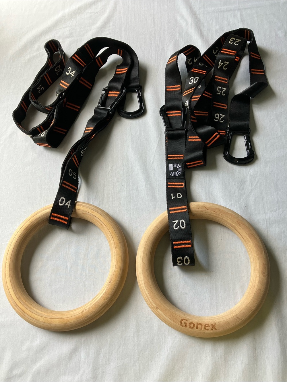 Gonex Wood Gymnastic Rings Heavy Duty Cross Training